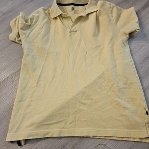 GAP Men's Light Yellow Polo Shirt